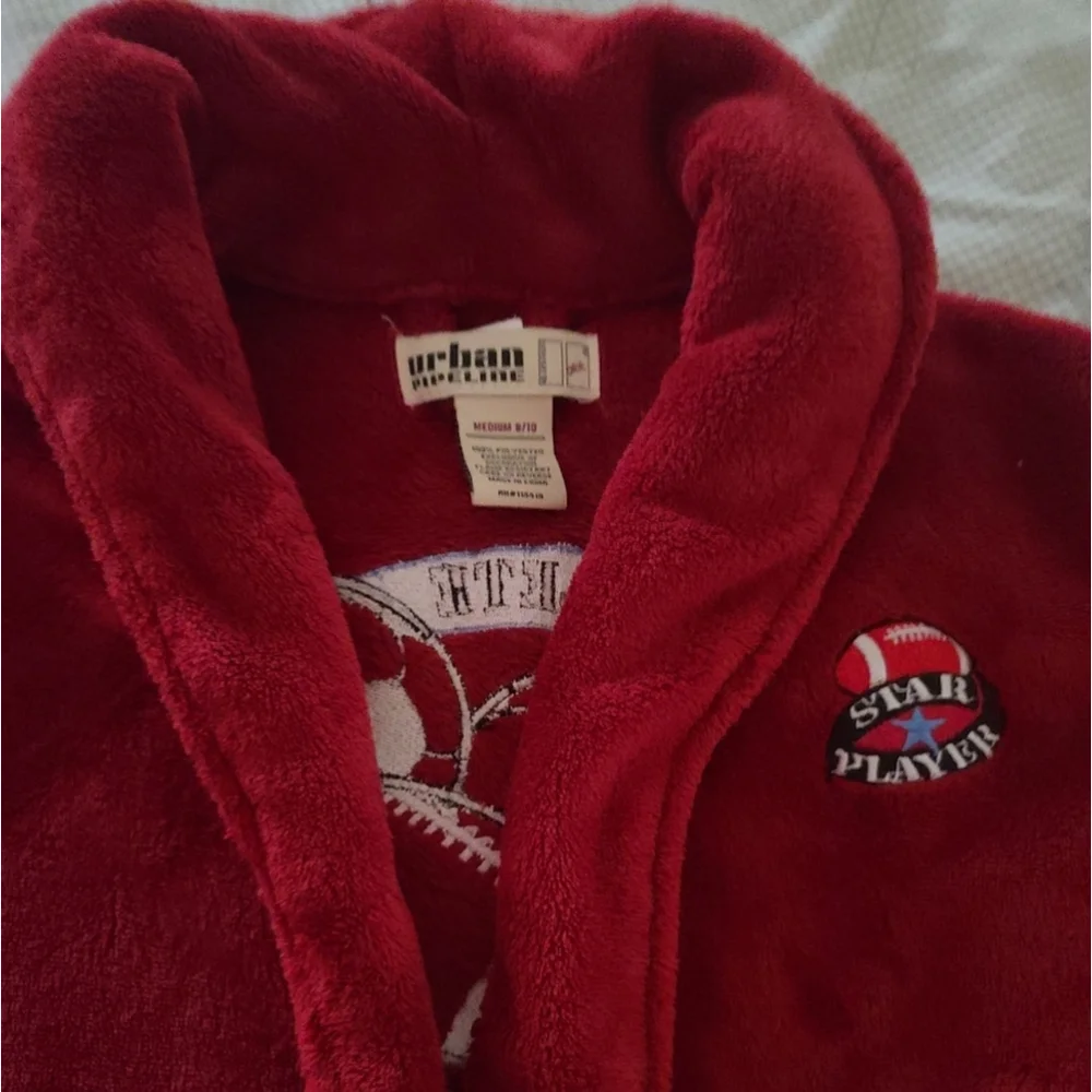 Urban Pipeline Belted Bathrobe Boy's M 8/10 Star Player